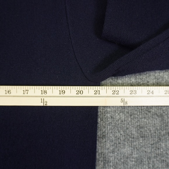 Vintage Izod Lacoste Cardigan Mens Medium Navy Blue Sweater Acrylic Preppy Croc - Picture 5 of 9